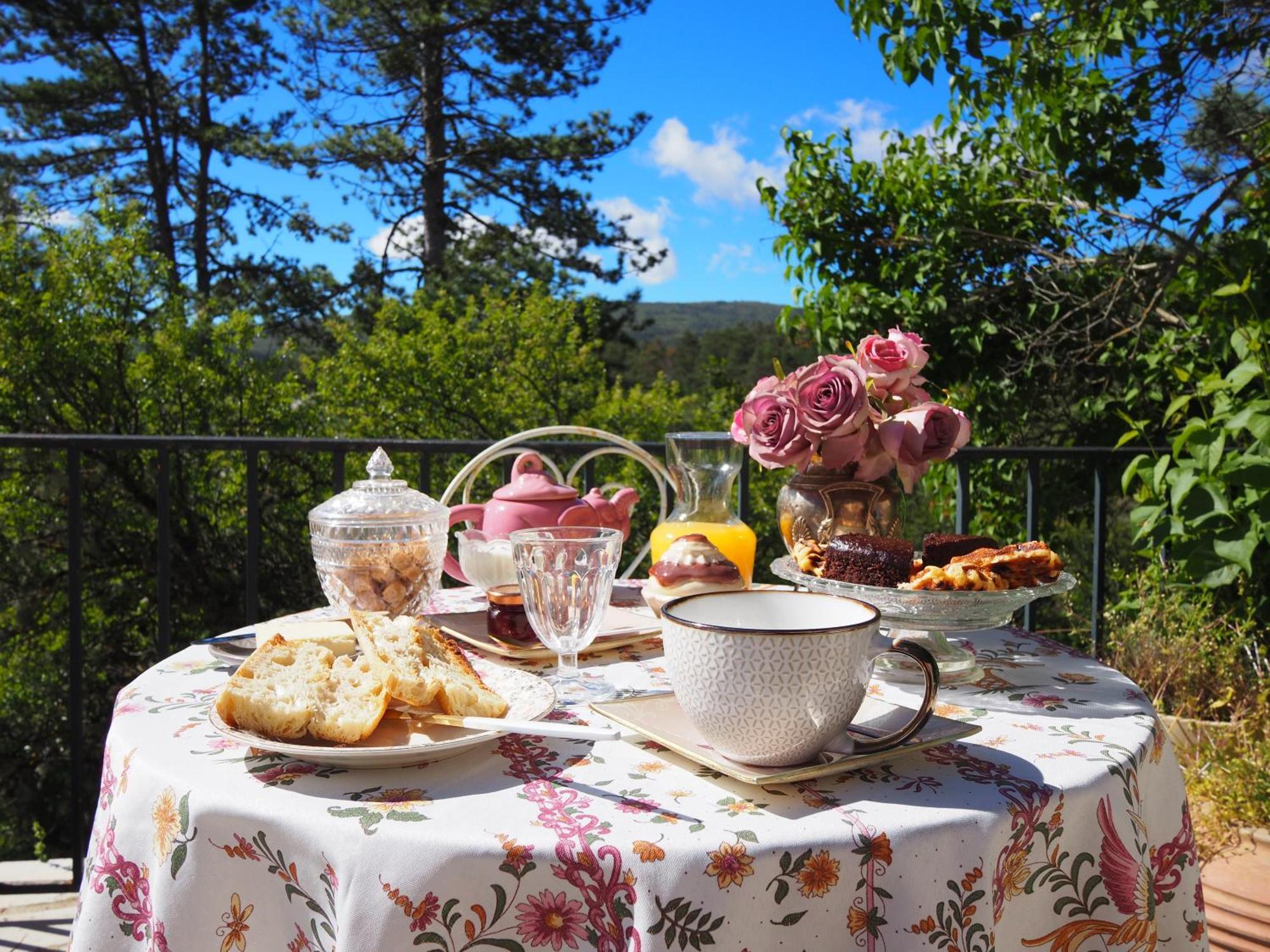 Chambre Familiale Avec Terrasse Aux Portes Du Verdon Lägenhet Trigance Exteriör bild